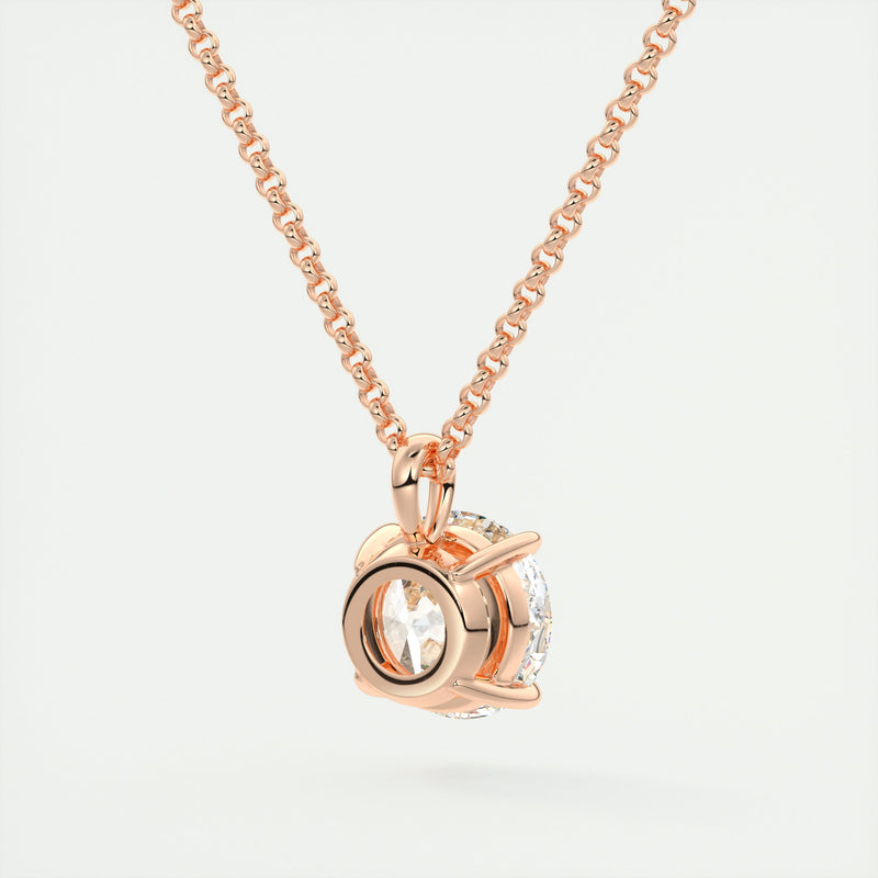 Round Cut Diamond Pendant