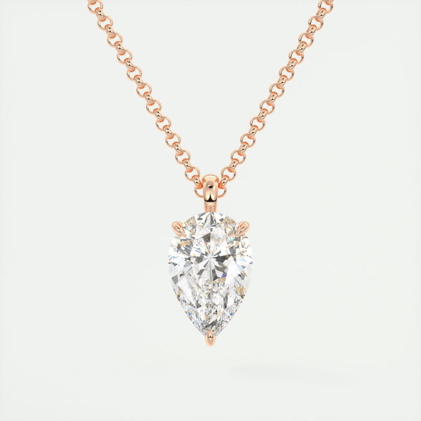 Pear Cut Diamond Pendant