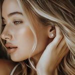 Круглі сережки-гвоздики