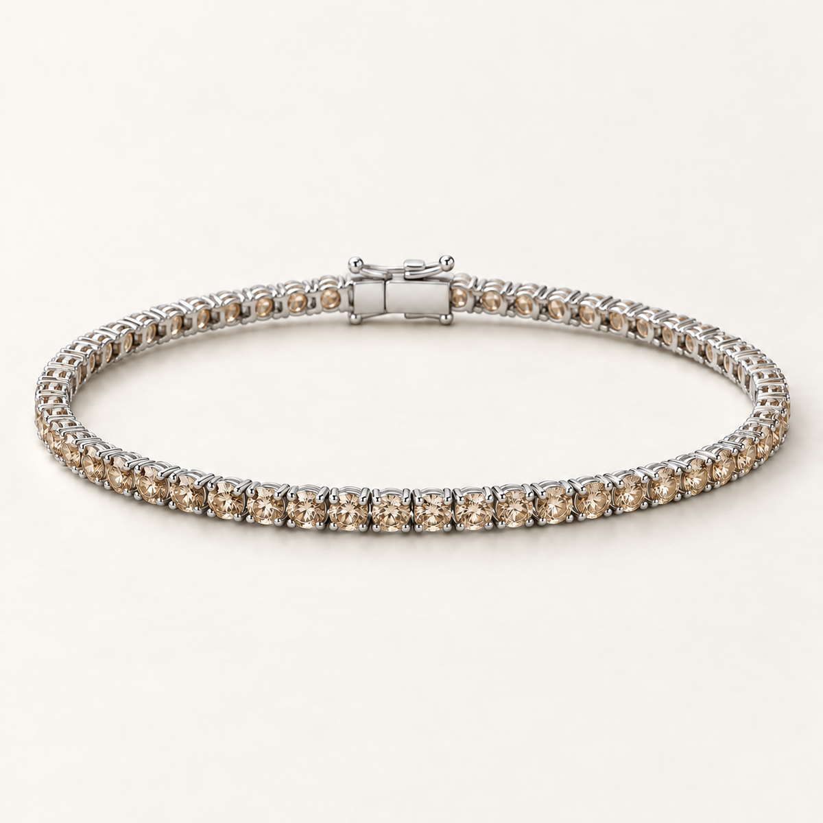 Remuse petite — Champagne, Sterling Silver. AI design visualization; final specifications pending sample approval.