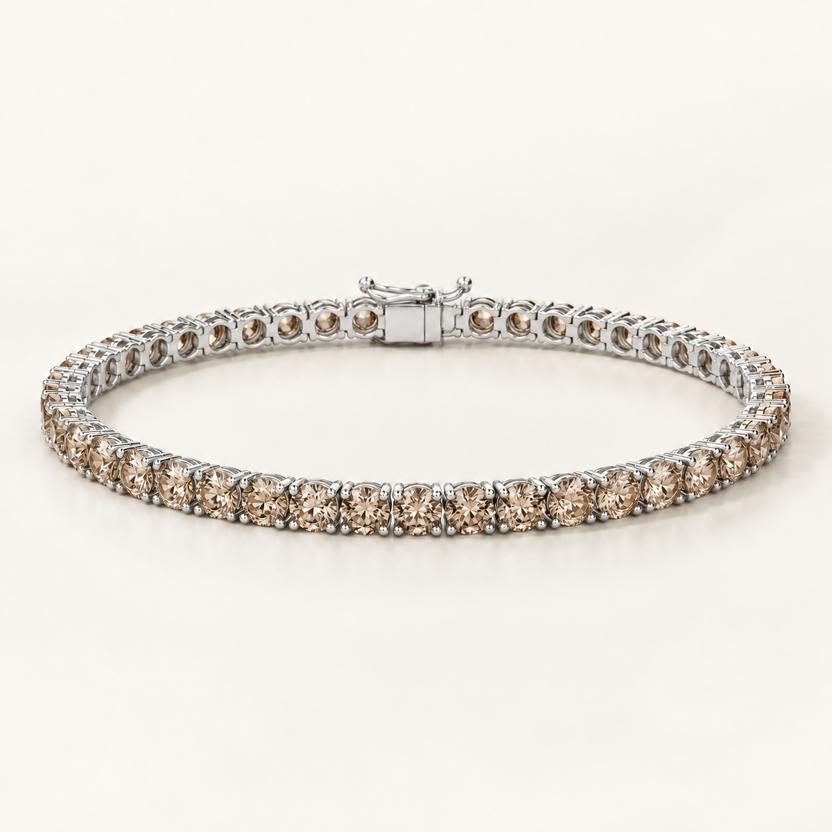 Remuse signature — Champagne, Sterling Silver. AI design visualization; final specifications pending sample approval.