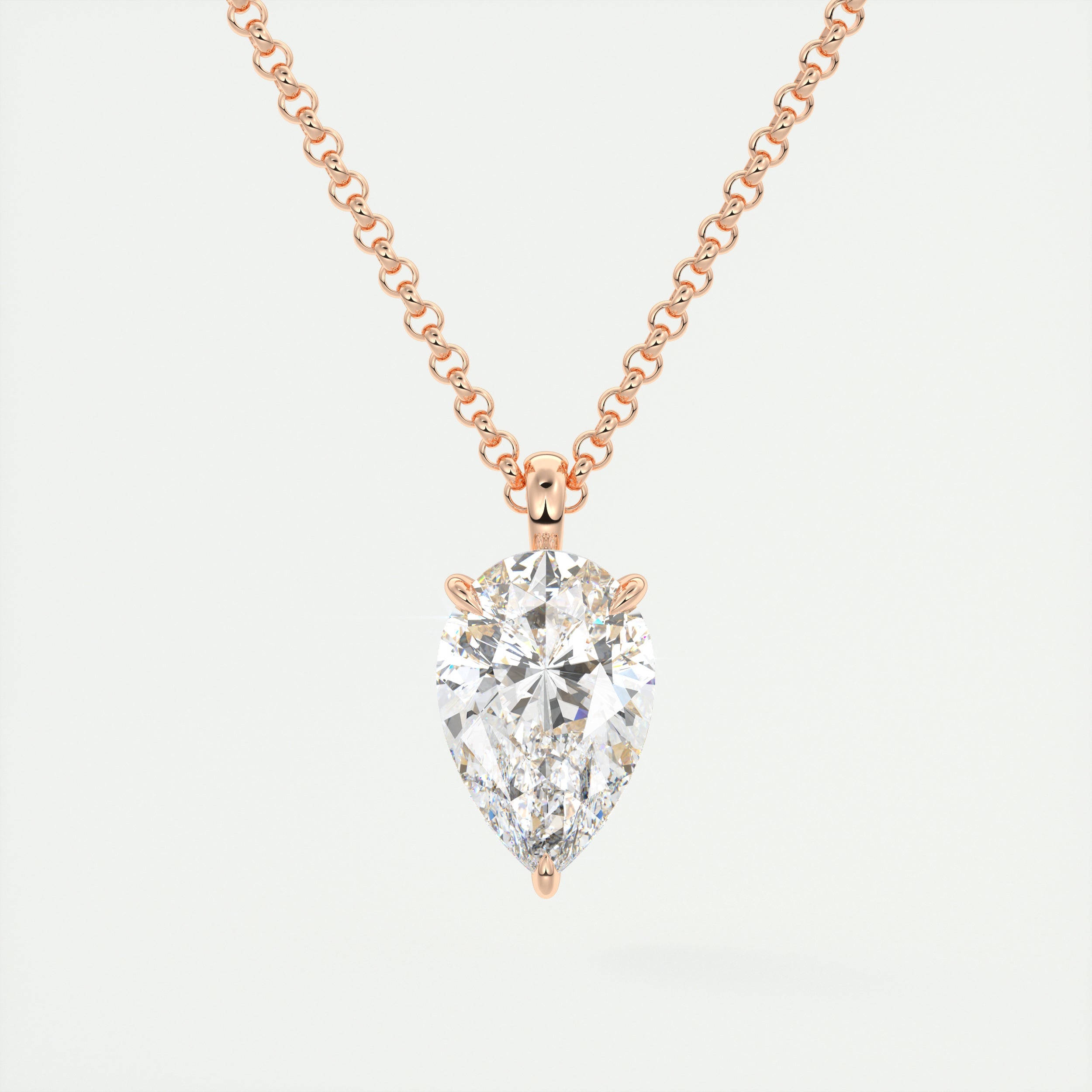 Pear Cut Diamond Pendant