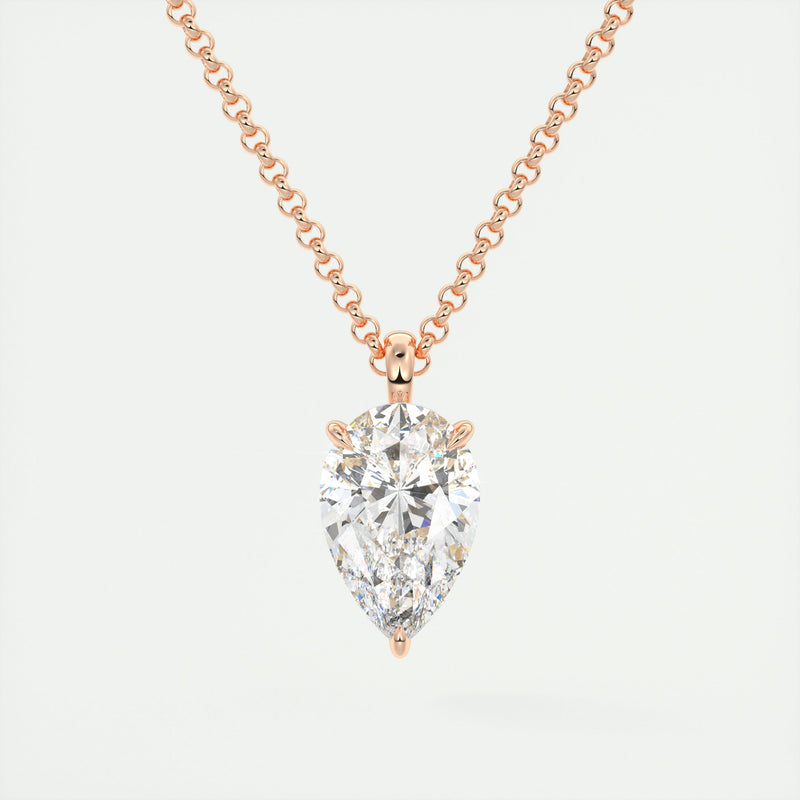Pear Cut Diamond Pendant